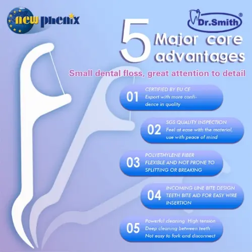 Portable 50 Dental Floss Picks Per Box (1)